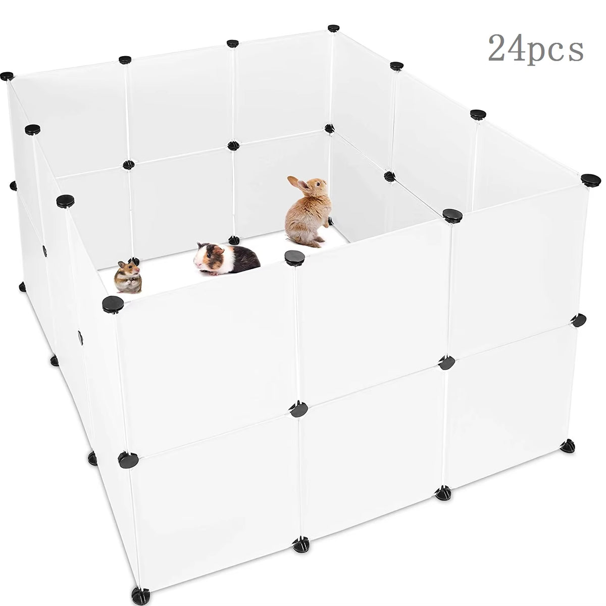 Playpen DIY Small Pet Freely Combined Foldable Dog Cage Yard Fence for Dog Cat Kitten Rabbit Guinea Pig Bunny Hedgehogs