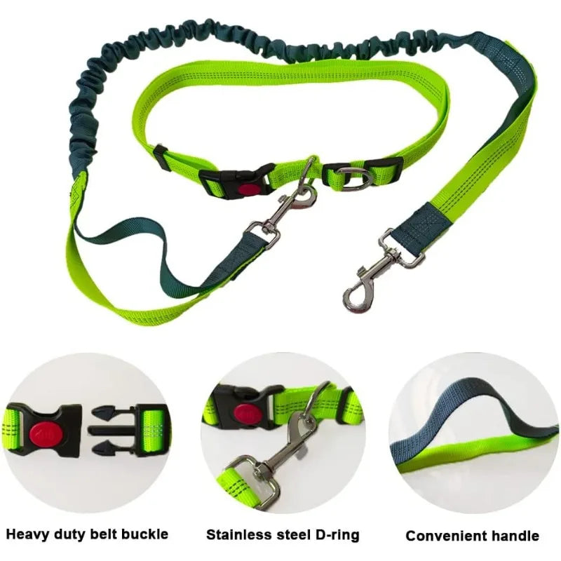 Hand Free Dog Leash for Adjustable Dog Leash Waist Belt Pet Walking Running Jogging Chest Strap Traction Rope Dog Accessories