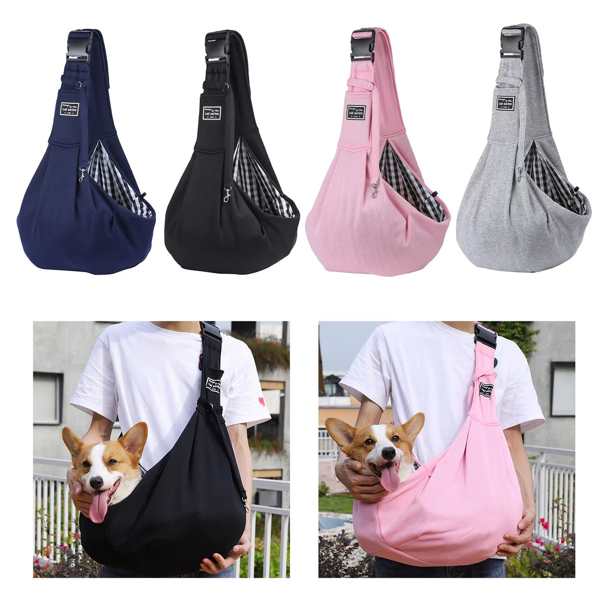 Breathable Pet Carrier Bag Cat and Dog Hiking Out Carrying Puppy Supplies