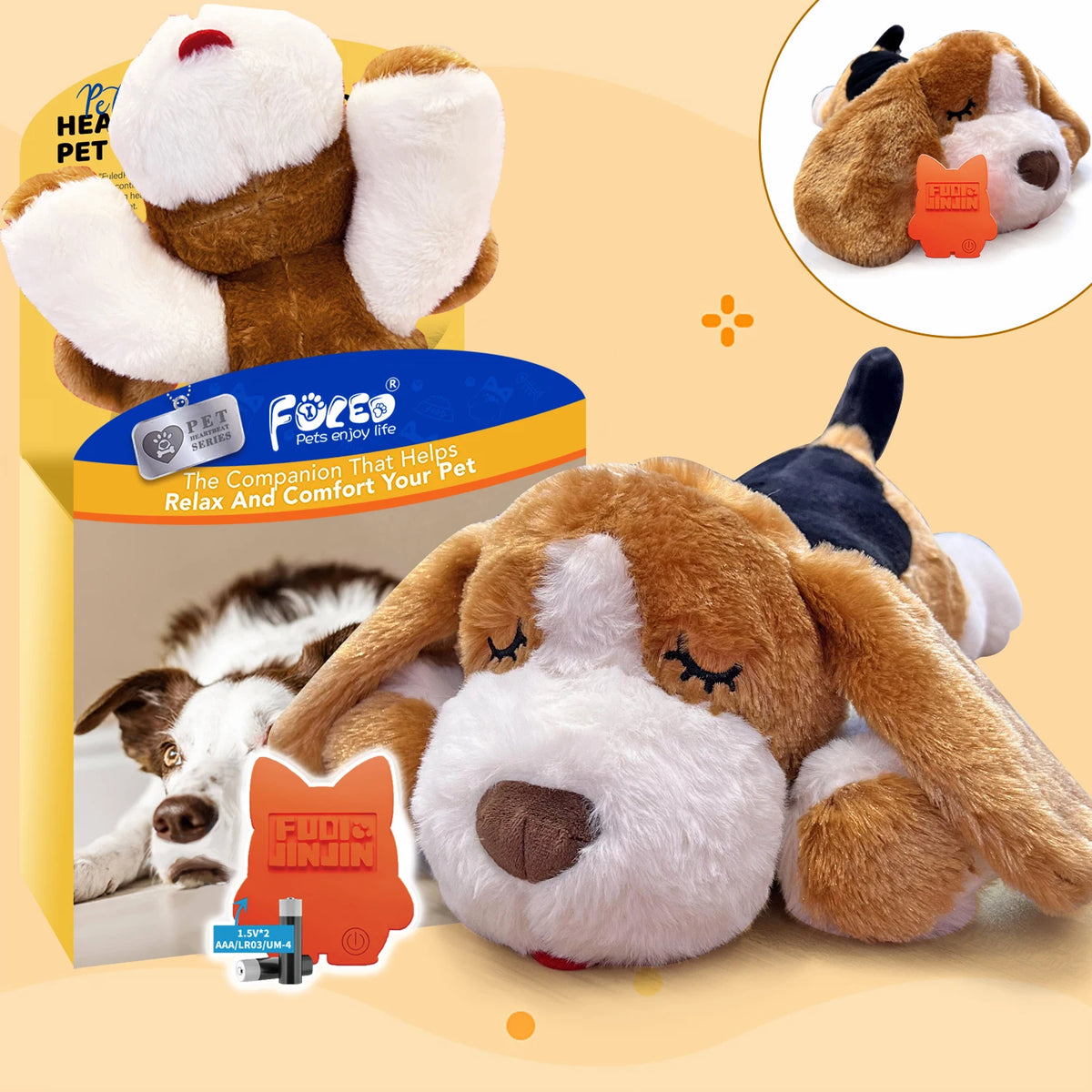 Halloween Themed Plush Dog Toys with Heartbeat Feature Educational Rich Birthday Gift for Dogs Behavioral Training Aid
