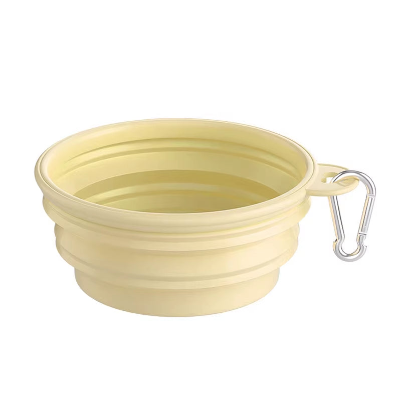350Ml/650Ml/1000Ml Collapsible Dog Bowl Outdoor Travel Pet Drinking Bowl for Dog Cats Folding Silicone Bowl Puppy Food Container