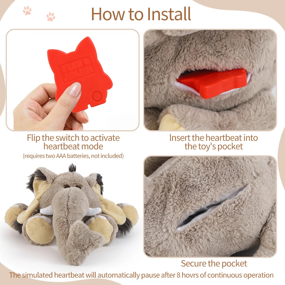 Halloween Themed Plush Dog Toys with Heartbeat Feature Educational Rich Birthday Gift for Dogs Behavioral Training Aid