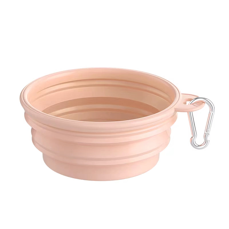 350Ml/650Ml/1000Ml Collapsible Dog Bowl Outdoor Travel Pet Drinking Bowl for Dog Cats Folding Silicone Bowl Puppy Food Container