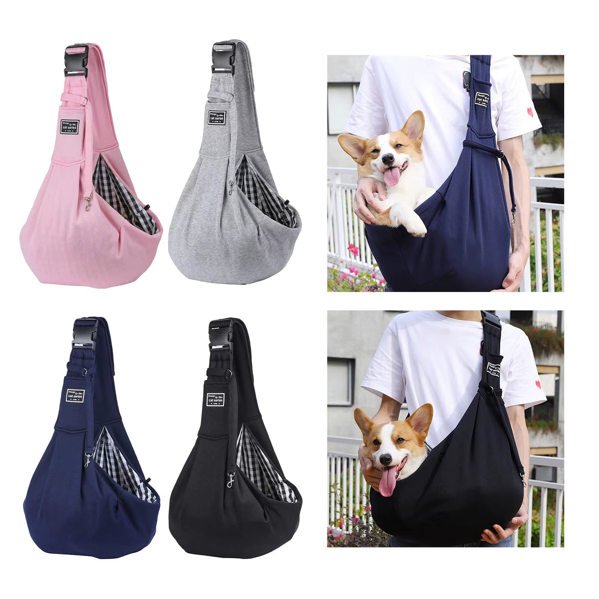Breathable Pet Carrier Bag Cat and Dog Hiking Out Carrying Puppy Supplies