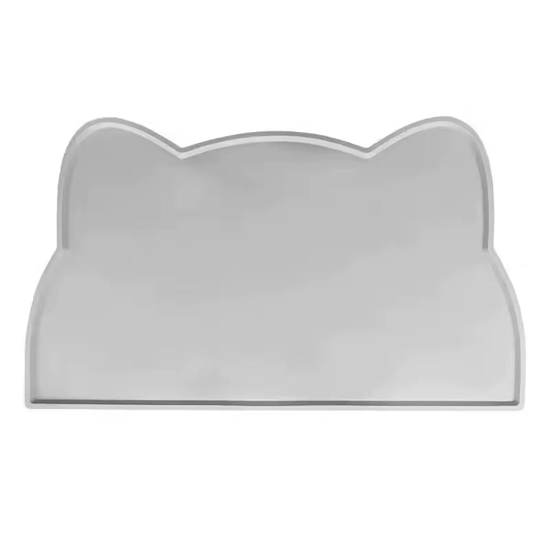 Large Size Silicone Pet Food Mat Waterproof Non-Slip Cat Dog Feeding Tray Easy Clean Dinner Bowl Mat Keeps Floor Clean
