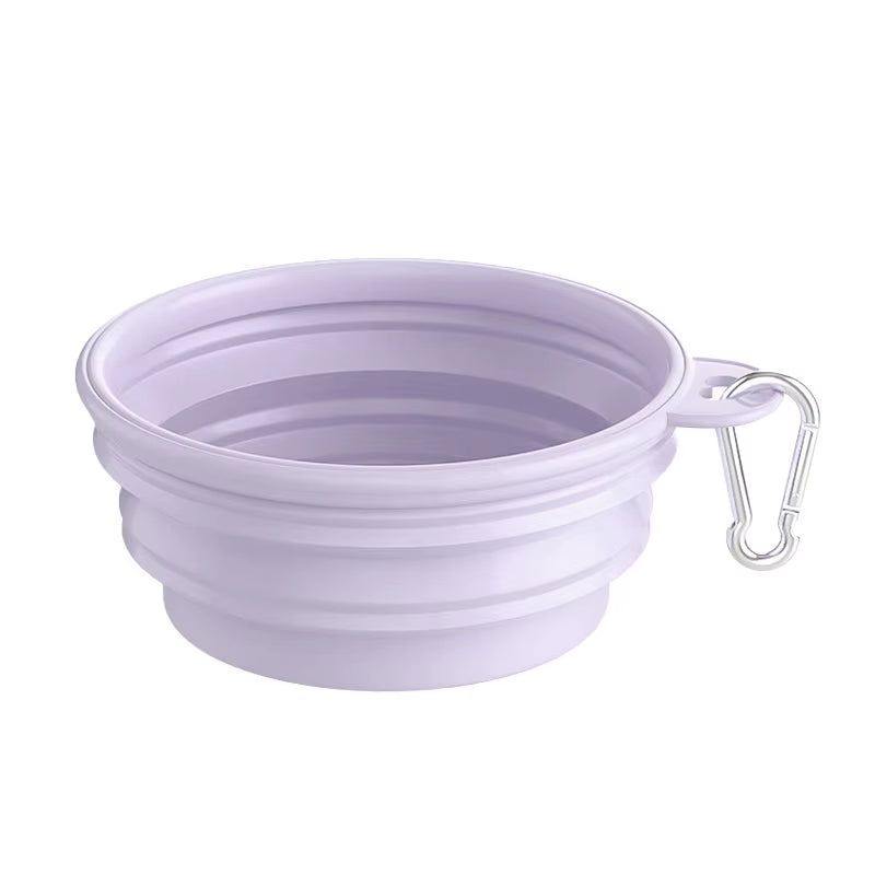 350Ml/650Ml/1000Ml Collapsible Dog Bowl Outdoor Travel Pet Drinking Bowl for Dog Cats Folding Silicone Bowl Puppy Food Container