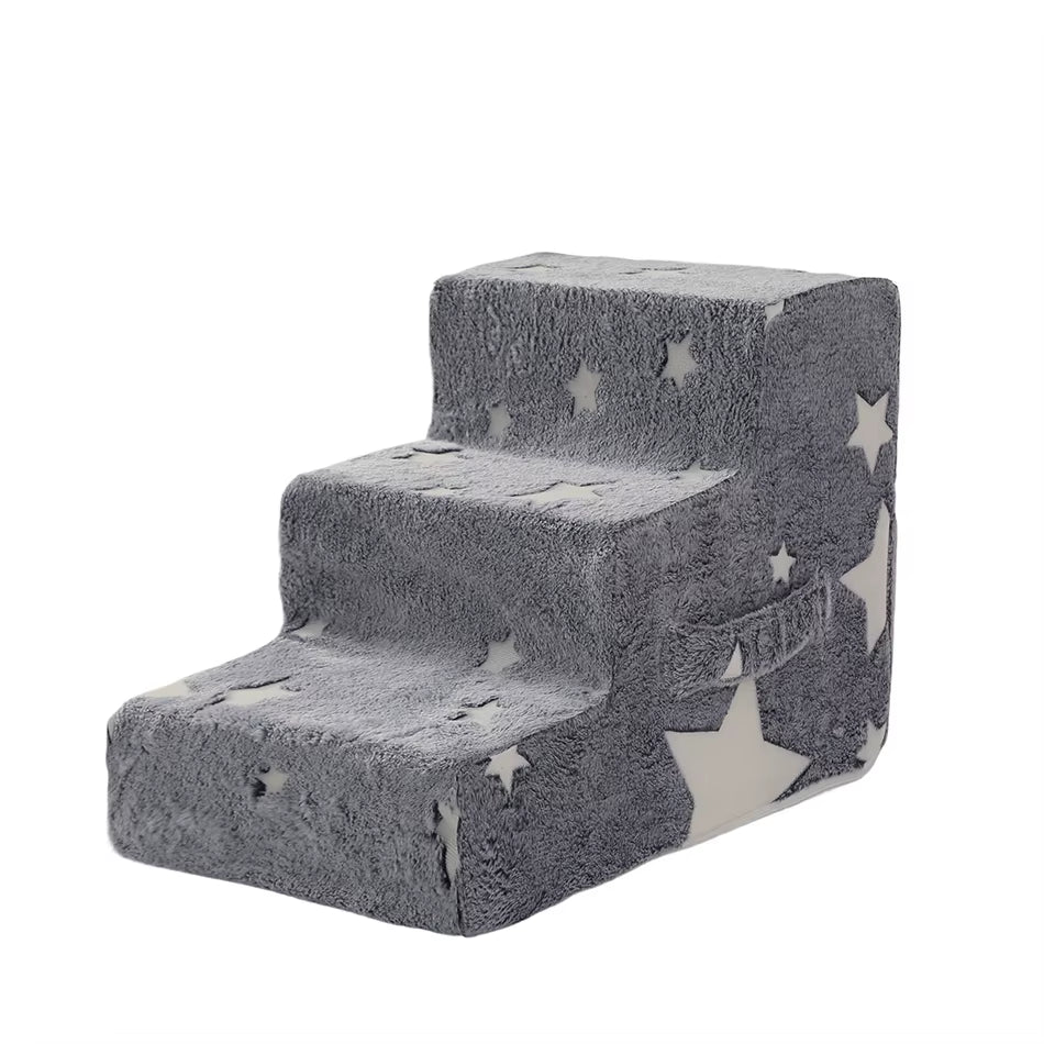 Stairs for Dog Pet Ramp Stairs Cat Dog Ladder 3 4 Step Stairs for Dogs Puppy Ramp Detachable Sponge Pet Ladder Accessories