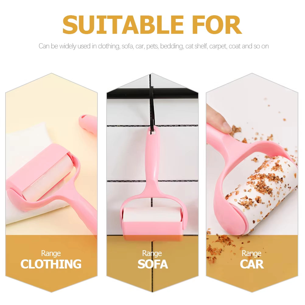 12Pcs Pet Lint Roller Set Dog Supplies Cat Accessories Remover Adhesive Tape for Garden Portable Hair Sticker with High