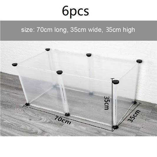 Playpen DIY Small Pet Freely Combined Foldable Dog Cage Yard Fence for Dog Cat Kitten Rabbit Guinea Pig Bunny Hedgehogs