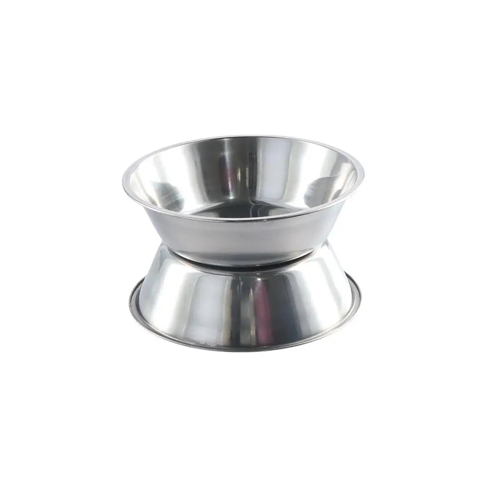 Pet Supplies Large Capacity Dog Bowl Non-Rust Stainless Steel Cat Water Feeder Bowls Silver Pet Food Container Kitten
