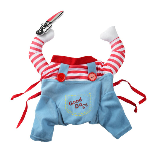 Cute Funny Dog Clothes Halloween Pet Costume for Small Big Dogs Cats Adjustable Puppy Cosplay Outfits Jumpsuit Pug Party Apparel