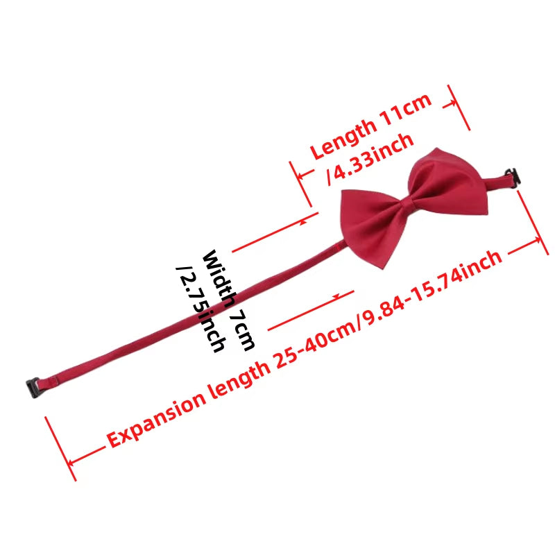 Stylish & Adjustable Pet Bowtie Collar: Make Your Dog or Cat Look Fabulous!